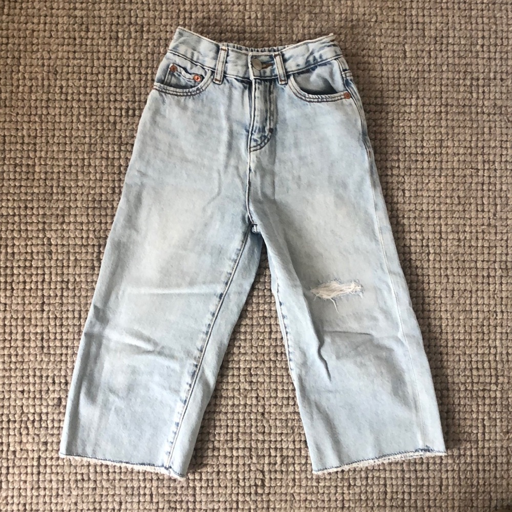 Zara high waisted wide leg jean